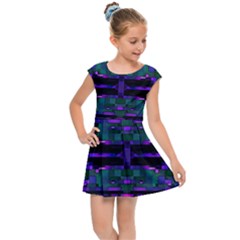 Abstract Pattern Desktop Wallpaper Kids Cap Sleeve Dress by Nexatart