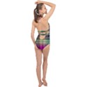 Abstract Desktop Pattern Wallpaper Halter Front Plunge Swimsuit View2