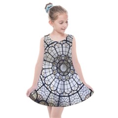 Pattern Abstract Structure Art Kids  Summer Dress by Nexatart