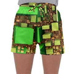 Blocks Cubes Construction Design Sleepwear Shorts by Nexatart