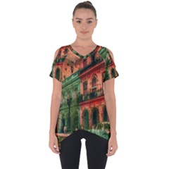 Havana Cuba Architecture Capital Cut Out Side Drop Tee by Nexatart