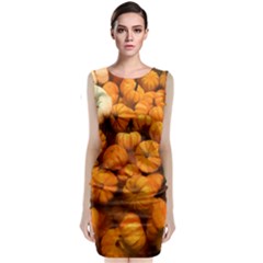 Pumpkins Tiny Gourds Pile Classic Sleeveless Midi Dress by bloomingvinedesign