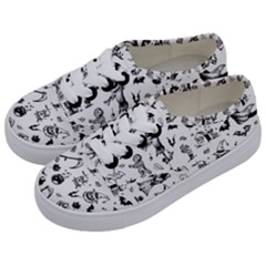 Halloween Pattern Kids  Classic Low Top Sneakers by Valentinaart