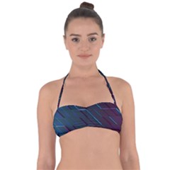 Glass Scifi Violet Ultraviolet Halter Bandeau Bikini Top by Sapixe