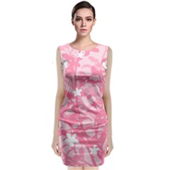 Plant Flowers Bird Spring Classic Sleeveless Midi Dress by Sapixe