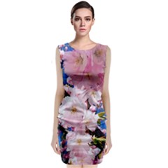 Flower Cherry Wood Tree Flowers Classic Sleeveless Midi Dress by Sapixe