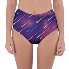 Meteor Shower 1 Reversible High-waist Bikini Bottoms by JadehawksAnD