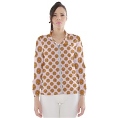 Waffle Polka Dot Pattern Windbreaker (women) by emilyzragz