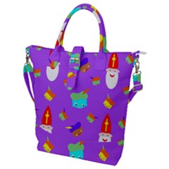 Saint Nicholas Saint Nicholas Buckle Top Tote Bag by Sapixe