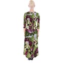 Salad Lettuce Vegetable Quarter Sleeve Wrap Maxi Dress View2