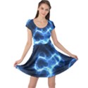 Electricity Blue Brightness Bright Cap Sleeve Dress View1