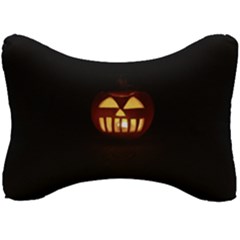 Funny Spooky Scary Halloween Pumpkin Jack O Lantern Seat Head Rest Cushion by HalloweenParty