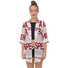 Fireball Whiskey Shirt Solid Letters 2016 Open Front Chiffon Kimono by crcustomgifts