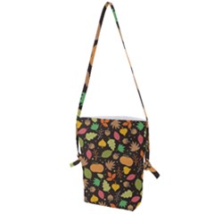 Thanksgiving Pattern Folding Shoulder Bag by Valentinaart