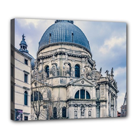 Santa Maria Della Salute Church, Venice, Italy Deluxe Canvas 24  X 20  (stretched) by dflcprintsclothing