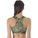 Peacock Feathers Color Plumage Green Sports Bra View2