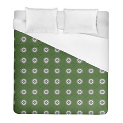 Logo Kekistan Pattern Elegant With Lines On Green Background Duvet Cover (full/ Double Size) by snek