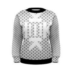 Logo Kek Pattern Black And White Kekistan Women s Sweatshirt by snek