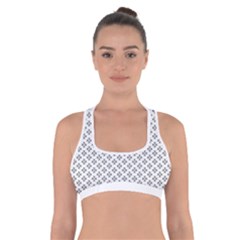 Logo Kek Pattern Black And White Kekistan White Background Cross Back Sports Bra by snek