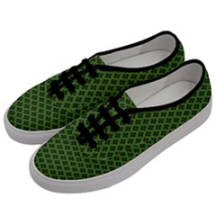 Logo Kek Pattern Black And Kekistan Green Background Men s Classic Low Top Sneakers by snek