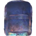 Lagoon Nebula Interstellar Cloud Pastel pink, turquoise and yellow stars Full Print Backpack View1