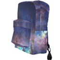 Lagoon Nebula Interstellar Cloud Pastel pink, turquoise and yellow stars Full Print Backpack View3