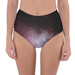 Eagle Nebula Wine Pink And Purple Pastel Stars Astronomy Reversible High-waist Bikini Bottoms by genx