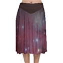 Christmas Tree cluster red stars nebula constellation Astronomy Velvet Flared Midi Skirt View1