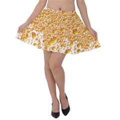 Beer Head Foam Cool Velvet Skater Skirt by Wegoenart