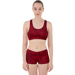 Christmas Background Red Star Work It Out Gym Set by Simbadda