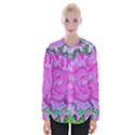 Groovy Pink, Blue And Green Abstract Liquid Art Womens Long Sleeve Shirt View1