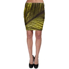 Feather Macro Bird Plumage Nature Bodycon Skirt by Wegoenart