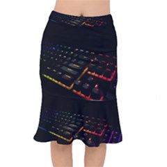 Keyboard Led Technology Mermaid Skirt by Wegoenart