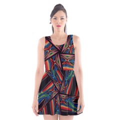 Abstract Art Pattern Scoop Neck Skater Dress by Wegoenart