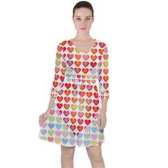 Valentine Valentines Day Card Love Ruffle Dress by Wegoenart