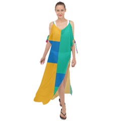 Unique Background Abstract Maxi Chiffon Cover Up Dress by Wegoenart