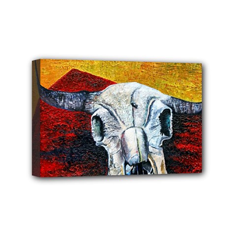 Skull 2 Mini Canvas 6  X 4  (stretched) by Azure