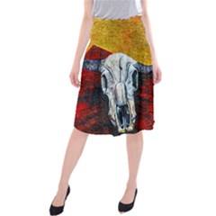 Skull 2 Midi Beach Skirt by Azure