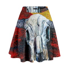 Skull 2 High Waist Skirt by Azure