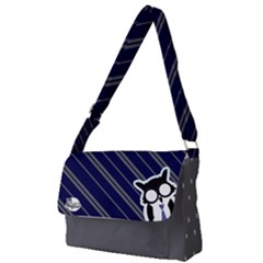 Blue/silver Messenger Bag by TransfiguringAdoptionStore