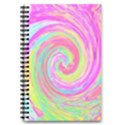 Groovy Abstract Pink And Blue Liquid Swirl Painting 5.5  x 8.5  Notebook View1