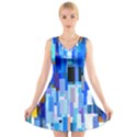 Color Colors Abstract Colorful V-Neck Sleeveless Dress View1