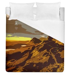 Scotland Monti Mountains Mountain Duvet Cover (queen Size) by Pakrebo