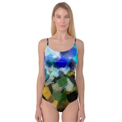 Texture Color Colors Network Camisole Leotard  by Pakrebo