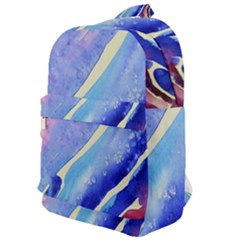 Painting Abstract Blue Pink Spots Classic Backpack by Pakrebo