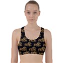 Dragon Motif Print Pattern Back Weave Sports Bra View1