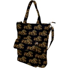 Dragon Motif Print Pattern Shoulder Tote Bag by dflcprintsclothing