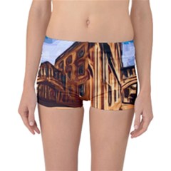 Street Architecture Building Reversible Boyleg Bikini Bottoms by Pakrebo