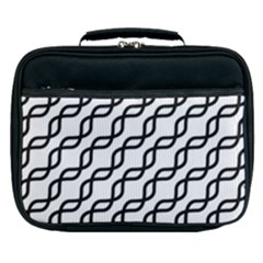 Diagonal Stripe Pattern Lunch Bag by Pakrebo