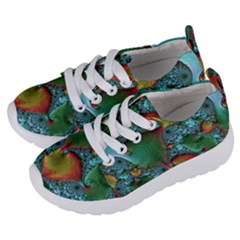 Fractal Art Colorful Pattern Kids  Lightweight Sports Shoes by Pakrebo